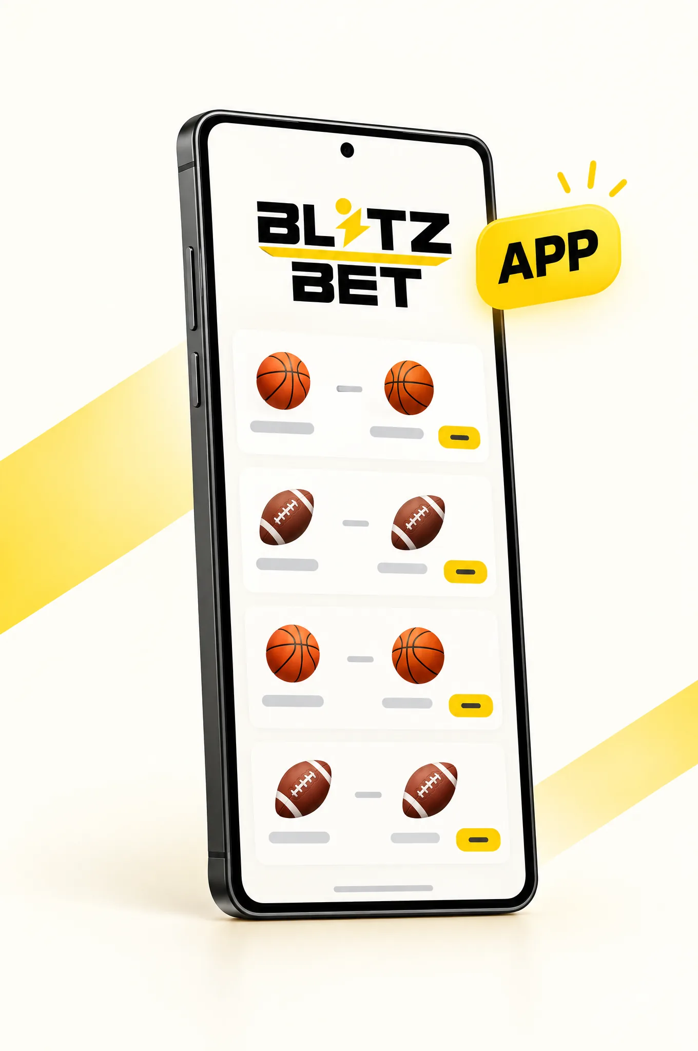 Blitzbet op een smartphone