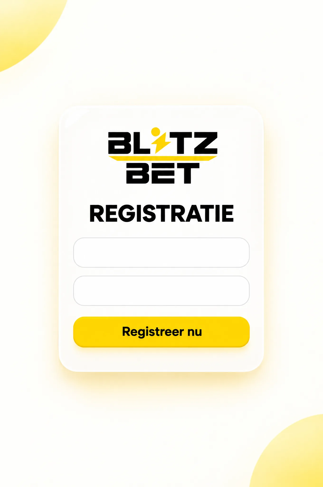 Illustratie van registratie bij Blitzbet